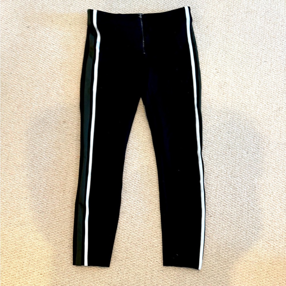 Zara black zip leggings